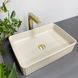 Умивальник (раковина) VBI BRESCIA BEIGE MATT накладний VBI-013902 фото 5