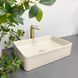 Умивальник (раковина) VBI BRESCIA BEIGE MATT накладний VBI-013902 фото 1