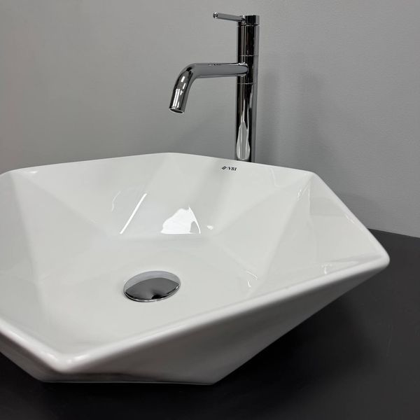 Умывальник (раковина) VBI ROCAZZO WHITE накладной VBI-012624 фото