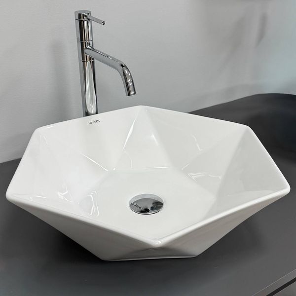 Умывальник (раковина) VBI ROCAZZO WHITE накладной VBI-012624 фото