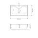 Умывальник (раковина) VBI FORLI XL WHITE накладной VBI-011104 фото 3