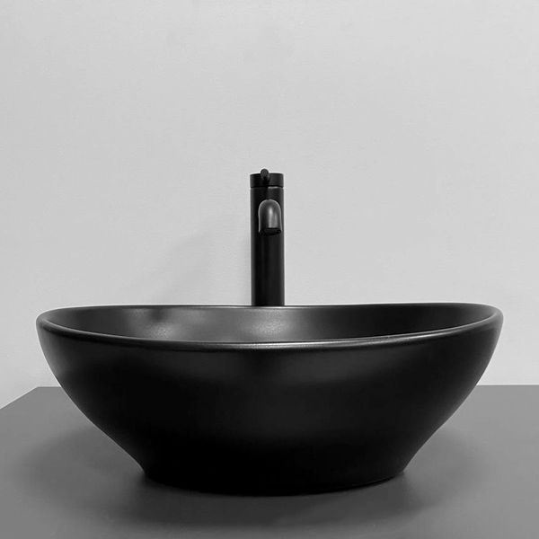 Умывальник (раковина) VBI PARMA BLACK MATT накладной VBI-011022 фото