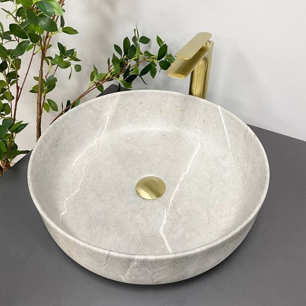 Умивальник (раковина) VBI BARI GREY STONE MATT накладний VBI-011603 фото