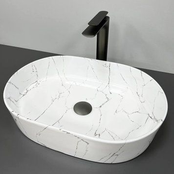 Умивальник (раковина) VBI VERONA 50 MARMO GLOSSY накладний VBI-011313 фото
