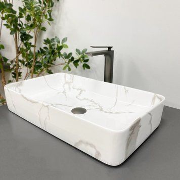 Умивальник (раковина) VBI TRIEST MARBLE накладний VBI-012711 фото
