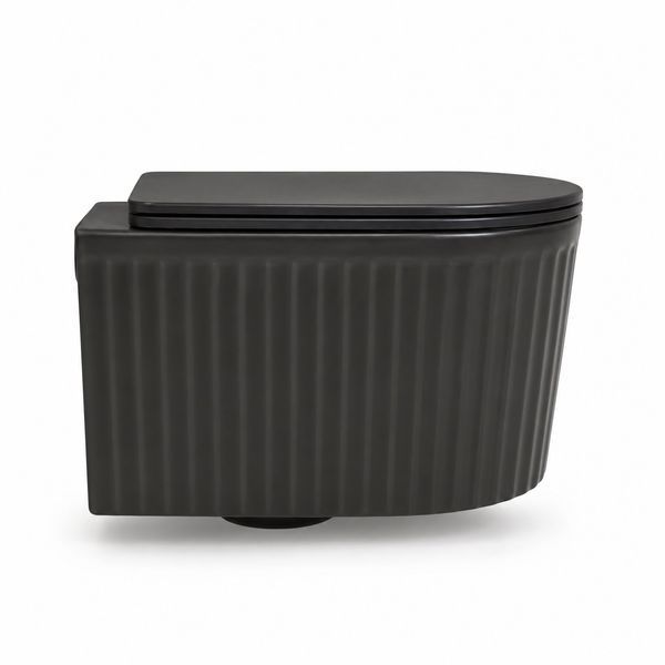 Подвесной унитаз VBI TORCELLO BLACK MATT VBI-020801 фото